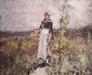 Nicolae Grigorescu, French peasant Woman in the Vineyard